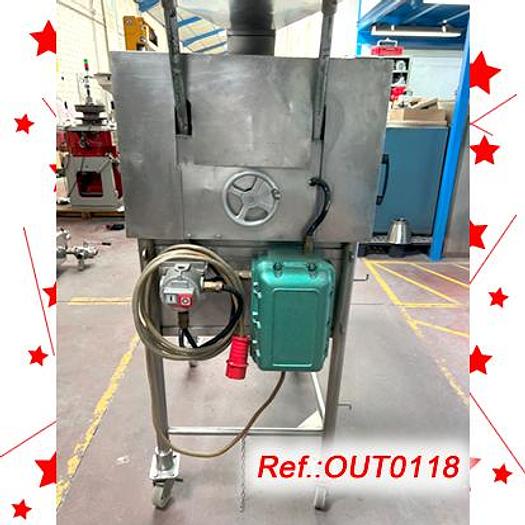 Used STAINLESS STEEL ““MANESTY FILMIZZ” ATEX MODEL D BLADE AND HAMMER MILL