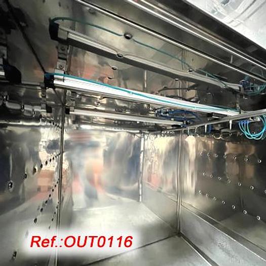 Used "GLATT LABORTECNIC" STAINLESS STEEL CABIN FOR AIR CLEANING OF PALLETS