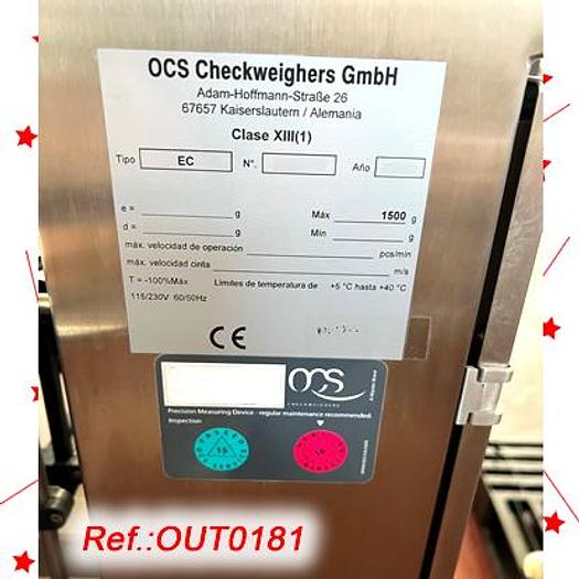 Used PESADORA DINÁMICA EN LÍNEA “OCS CHECKWEIGHERS” TIPO EC