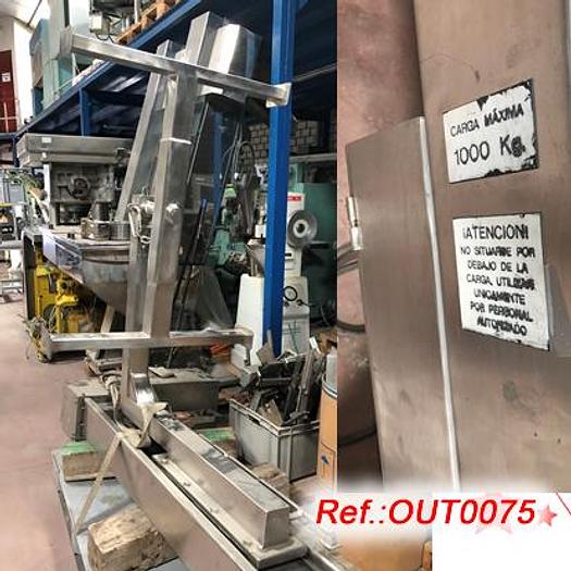 Usat ELEVADOR DE COLUMNA "MyJ ANDRÉS" TIPUS 5800-PP DE 1000 KG AMB EQUIP PER ELEVAR "BIG-BAG"