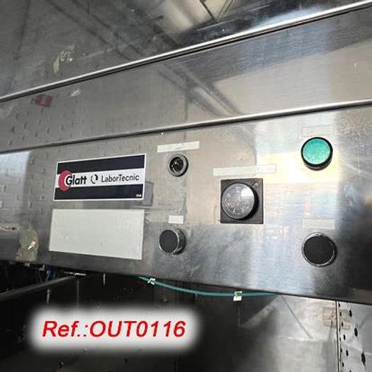 Used "GLATT LABORTECNIC" STAINLESS STEEL CABIN FOR AIR CLEANING OF PALLETS