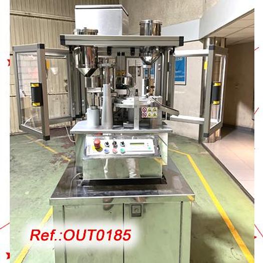 Used MÁQUINA LLENADORA CERRADORA DE CÁPSULAS DE GELATINA DURA "DOTT BONAPACE" MODELO "IN-CAP" PARA LLENADO DE POLVO Y PELLETS