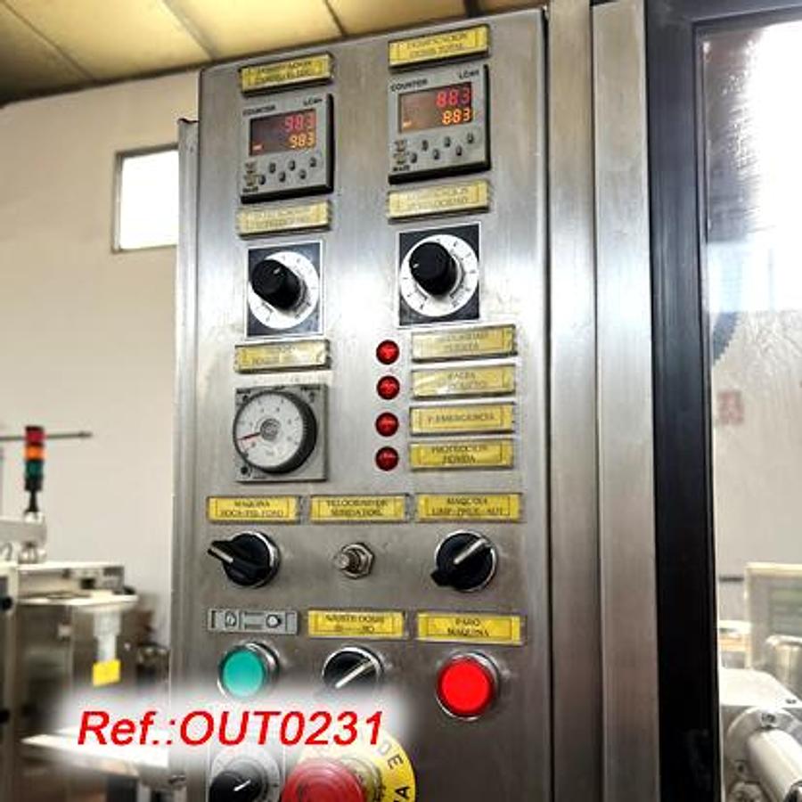 Used LÍNEA DE LLENADO, CERRADO Y ETIQUETADO DE BOTES, FRASCOS O GARRAFAS