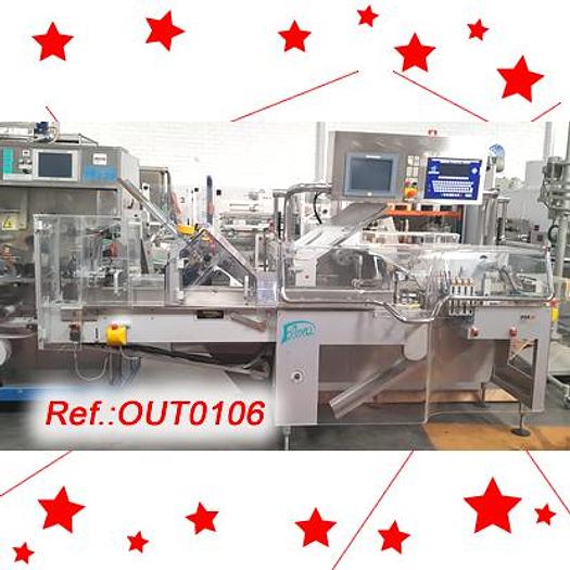 Usat LÍNIA DE BLISTER COMPOSADA DE MÀQUINA DE BLISTER “IMA” WINPACK TR-135 PER A PVC – ALUMINI I ESTOTJADORA “FLEXA”