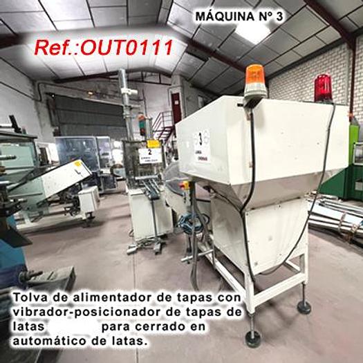 Usat LÍNIA COMPLERTA NÚMERO 6471 D´OMPLIMENT - TANCAT - AGRUPAMENT - RETRACTILAT DE LLAUNES AMB ENCAIXADORA