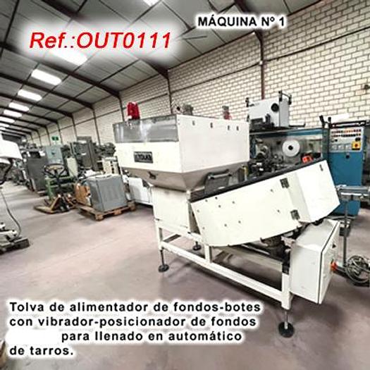 Usat LÍNIA COMPLERTA NÚMERO 6471 D´OMPLIMENT - TANCAT - AGRUPAMENT - RETRACTILAT DE LLAUNES AMB ENCAIXADORA