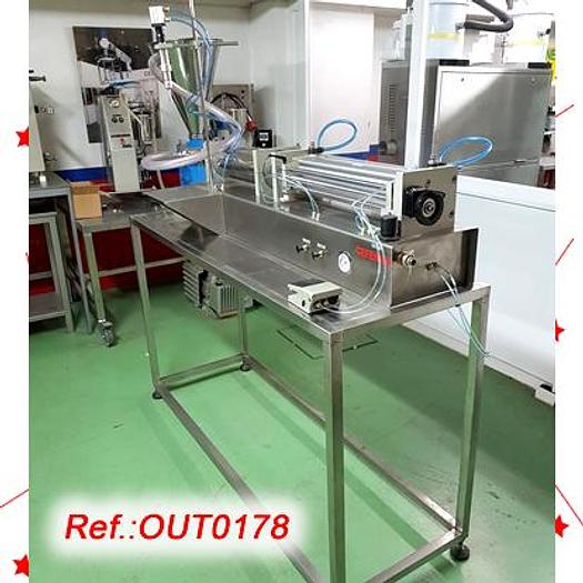 Used LLENADORA SEMIAUTOMÁTICA CON EL PISTÓN DE CINCO LITROS Y MEDIO Y DE RANGO DE DOSIFICADO DE 250ml A 5,5 LITROS APROX. CON BOQUILLA ANTIGOTEO