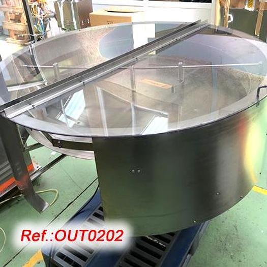 Used PLATO PULMÓN DE ACERO INOXIDABLE “ANTONIO MENGÍBAR” DE DIÁMETRO 1.200mm CON VARIADOR DE VELOCIDAD MECÁNICO