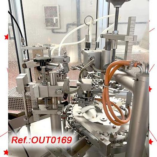 Used "ROTA" MODEL R-920 AUTOMATIC AMPOULE FILLING AND SEALING MACHINE WITH A 20ml AMPOULE FORMAT