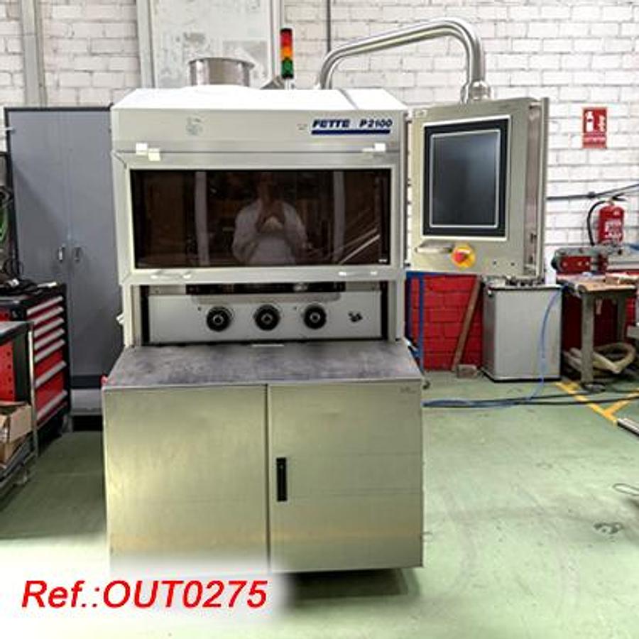 Used MÁQUINA DE COMPRIMIR ROTATIVA "FETTE" MODELO P2100 DE 29 ESTACIONES CON CARGA FORZADA