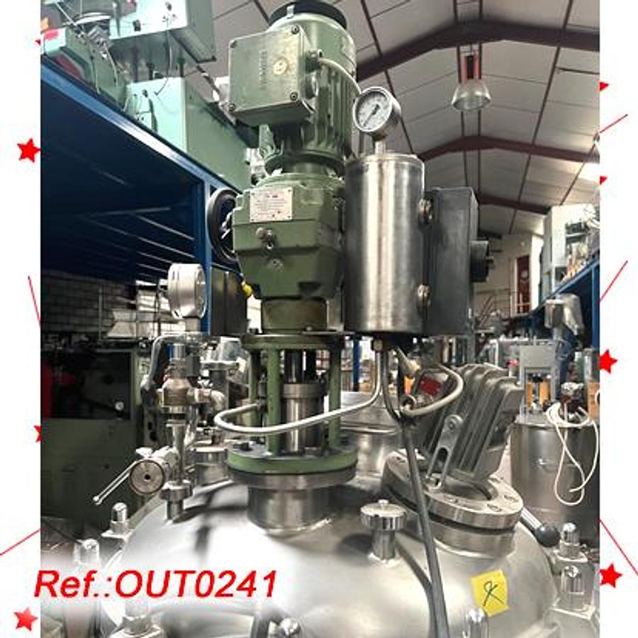 Used REACTOR DE ACERO INOXIDABLE “DIESSEL KESSEL BS” DE 393 LITROS APROX. CON AGITADOR
