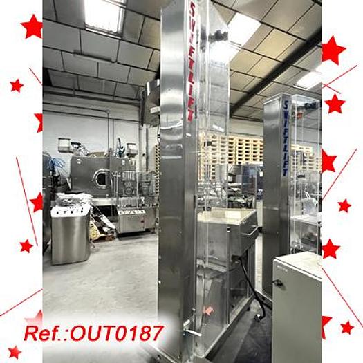 Used ELEVADOR CON VIBRADOR "IMA SWIFTPACK - SWIFTLIFT" CON TOLVA DE CARGA Y RUEDAS PARA CARGA DE PASTILLAS O CÁPSULAS A MÁQUINA DE BLISTER