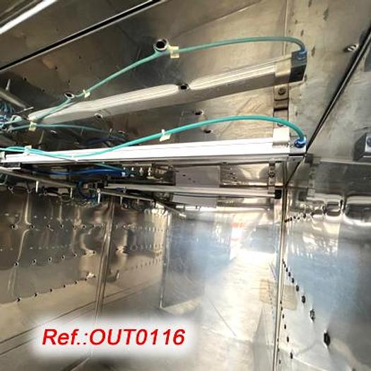 Used "GLATT LABORTECNIC" STAINLESS STEEL CABIN FOR AIR CLEANING OF PALLETS