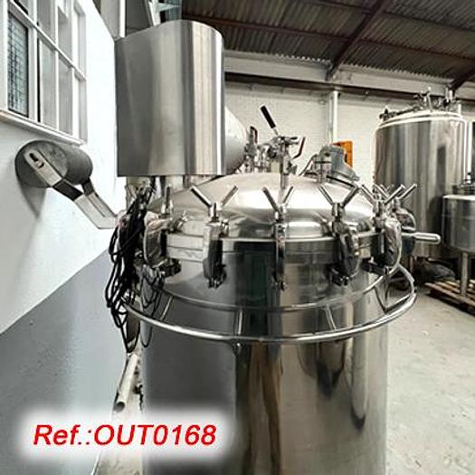 Usat REACTOR A PRESSIÓ D'ACER INOXIDABLE DE 500 LITRES APROX. "MyJ ANDRÉS" AMB AGITADOR D'HÈLIX MARINA