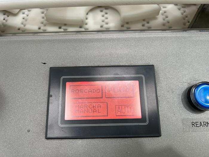 Used CERRADORA DE FRASCOS MONOBLOC "MECANOQUÍMICA" PARA CIERRE POR PILFER DE ALUMINIO