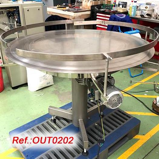 Used PLATO PULMÓN DE ACERO INOXIDABLE “ANTONIO MENGÍBAR” DE DIÁMETRO 1.200mm CON VARIADOR DE VELOCIDAD MECÁNICO