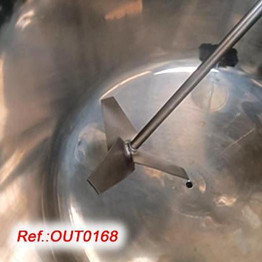 Usat REACTOR A PRESSIÓ D'ACER INOXIDABLE DE 500 LITRES APROX. "MyJ ANDRÉS" AMB AGITADOR D'HÈLIX MARINA