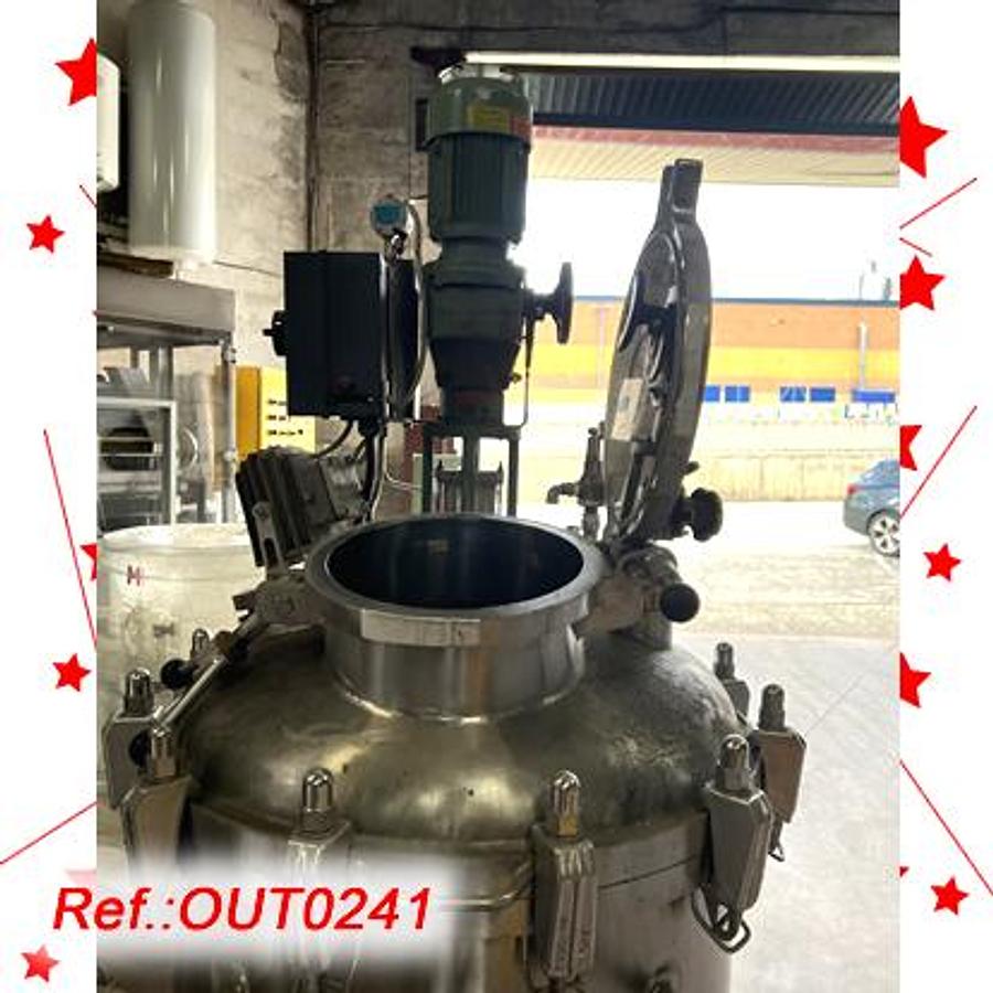 Used REACTOR DE ACERO INOXIDABLE “DIESSEL KESSEL BS” DE 393 LITROS APROX. CON AGITADOR