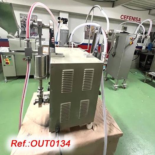 Used LLENADORA DE LÍQUIDOS - GELES "MACORRA" CON DOS PISTONES DE LLENADO DE 30ml A 150ml PARA LLENADO DE FRASCOS