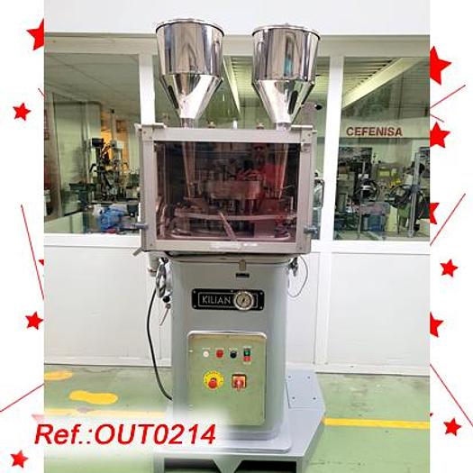 Used MÁQUINA DE COMPRIMIR ROTATIVA “KILIAN” TIPO “RUD” DE VEINTE ESTACIONES PARA HACER COMPRIMIDOS BICAPA