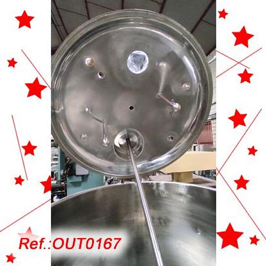 Usat REACTOR A PRESSIÓ DE 500 LITRES APROX. D'ACER INOXIDABLE AMB AGITADOR D'HÈLIX MARINA