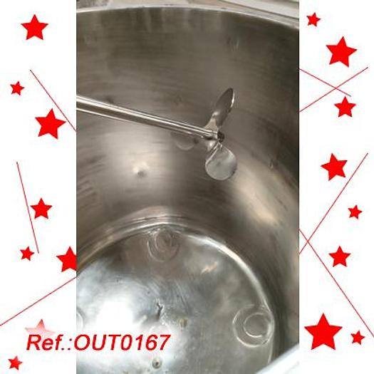 Usat REACTOR A PRESSIÓ DE 500 LITRES APROX. D'ACER INOXIDABLE AMB AGITADOR D'HÈLIX MARINA