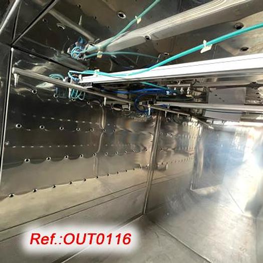 Used "GLATT LABORTECNIC" STAINLESS STEEL CABIN FOR AIR CLEANING OF PALLETS