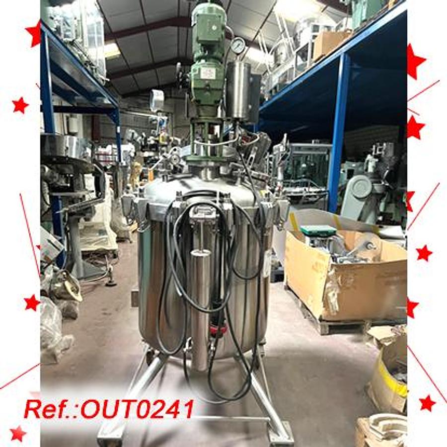 Used REACTOR DE ACERO INOXIDABLE “DIESSEL KESSEL BS” DE 393 LITROS APROX. CON AGITADOR