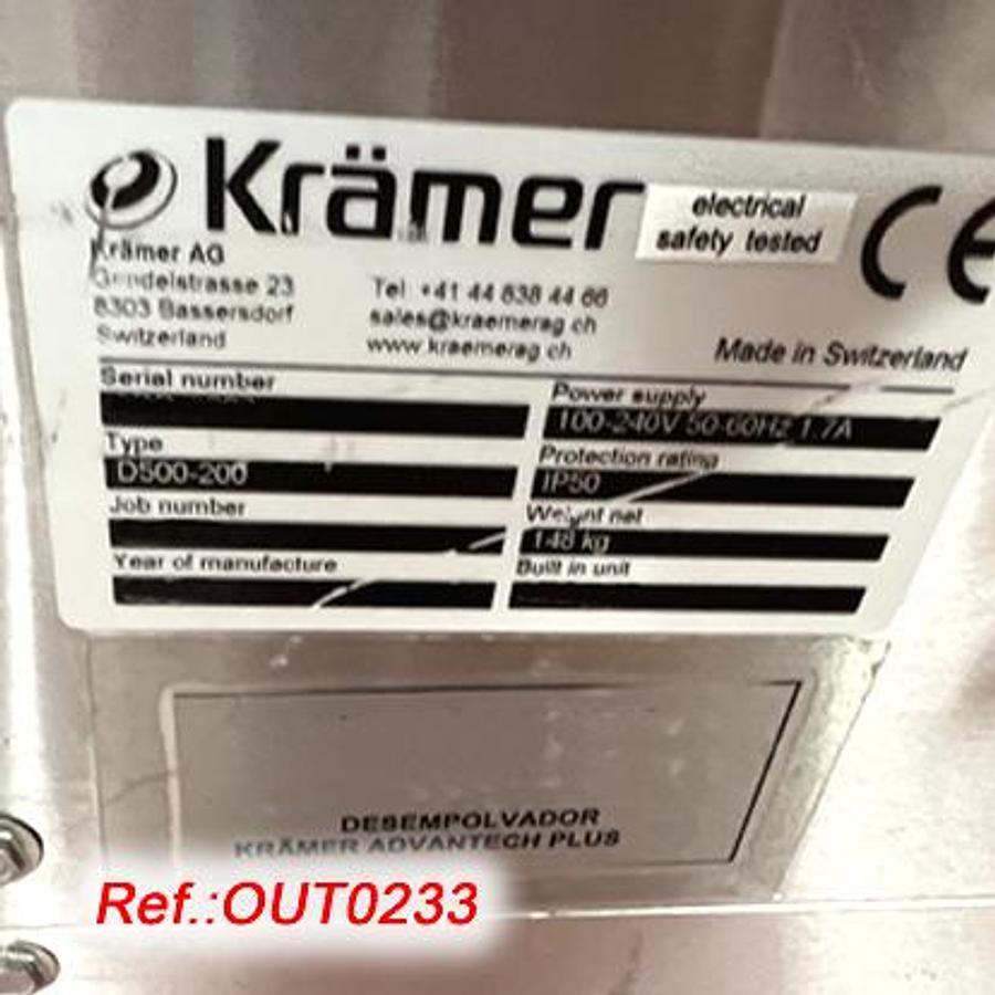 Used DESBARBADOR - DESEMPOLVADOR "IMA - KRÄMER" ADVANTECH PLUS TIPO "D500-200" PARA TABLETAS Y PASTILLAS