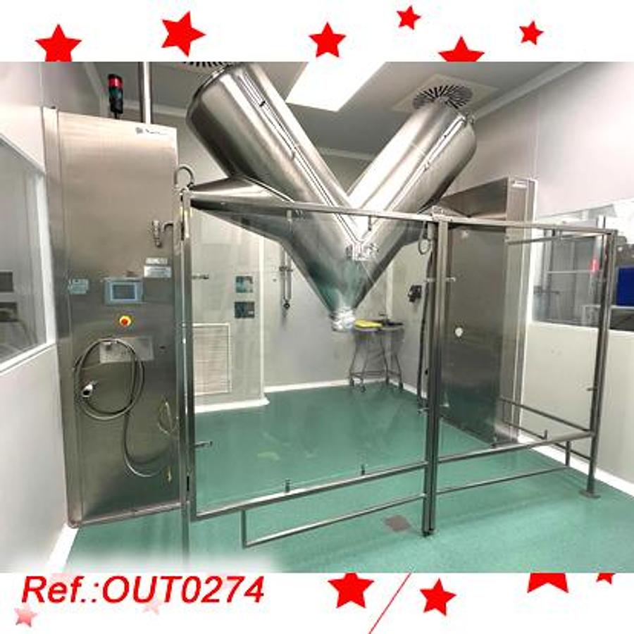 Used MEZCLADOR EN “V” “SAR LABORTECNIC” DE ACERO INOXIDABLE DE 1.200 LITROS APROX.