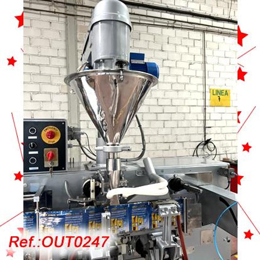 Used MÁQUINA FORMADORA - LLENADORA - CERRADORA DE SOBRES “ROVEMA” MODELO “S-110” CON CABEZAL DE LLENADO PARA POLVO POR SINFÍN