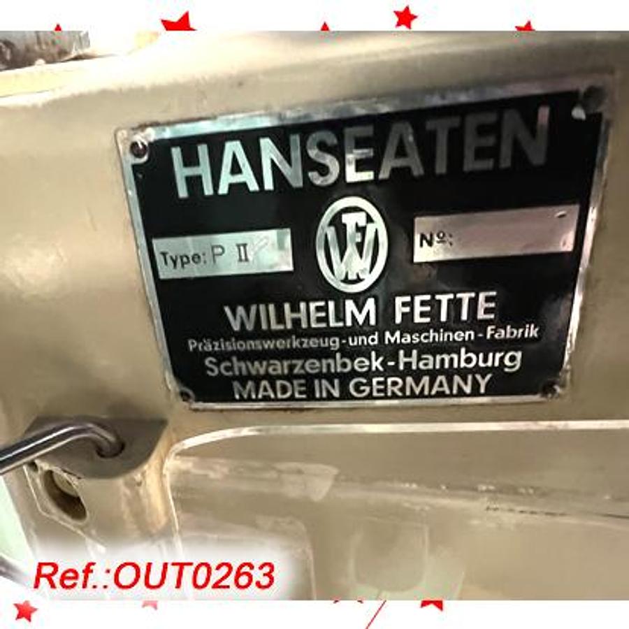 Used MÁQUINA DE COMPRIMIR “FETTE” MODELO “PERFECTA 2” DE 24 ESTACIONES CON CARGA DE PRODUCTO POR CAÍDA LIBRE