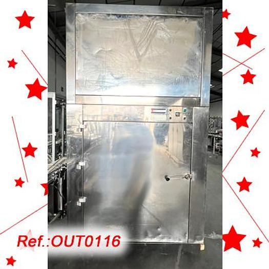 Used "GLATT LABORTECNIC" STAINLESS STEEL CABIN FOR AIR CLEANING OF PALLETS