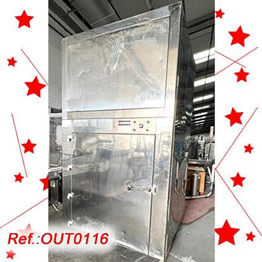 Used "GLATT LABORTECNIC" STAINLESS STEEL CABIN FOR AIR CLEANING OF PALLETS