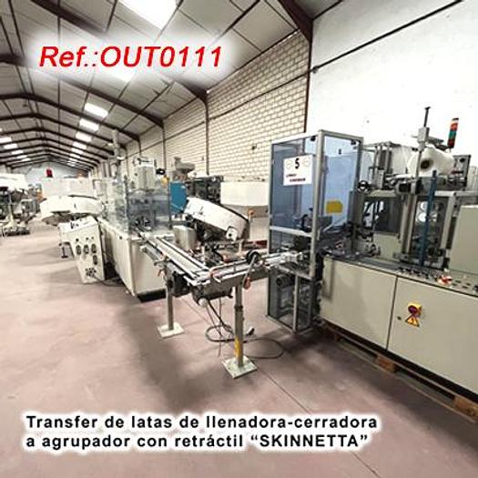 Usat LÍNIA COMPLERTA NÚMERO 6471 D´OMPLIMENT - TANCAT - AGRUPAMENT - RETRACTILAT DE LLAUNES AMB ENCAIXADORA