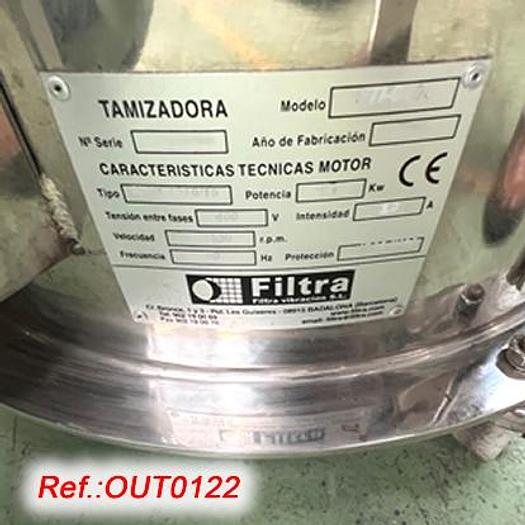 Used STAINLESS STEEL “FILTRA VIBRACIÓN” MODEL FTI-0800 VIBRATING SIEVE MACHINE