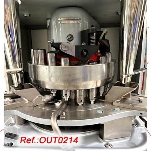 Used MÁQUINA DE COMPRIMIR ROTATIVA “KILIAN” TIPO “RUD” DE VEINTE ESTACIONES PARA HACER COMPRIMIDOS BICAPA