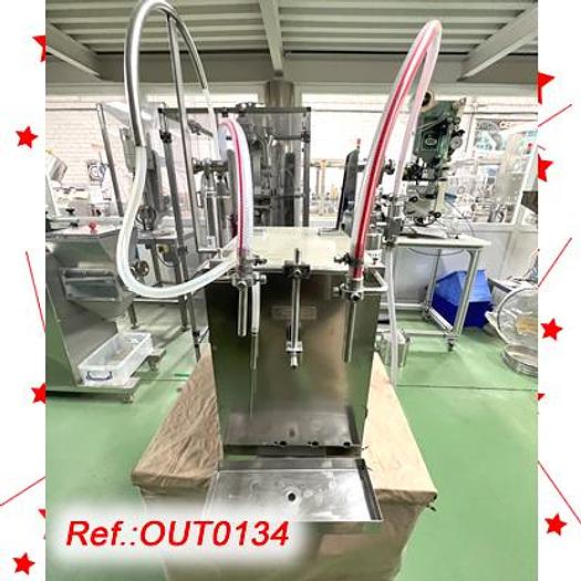 Used LLENADORA DE LÍQUIDOS - GELES "MACORRA" CON DOS PISTONES DE LLENADO DE 30ml A 150ml PARA LLENADO DE FRASCOS