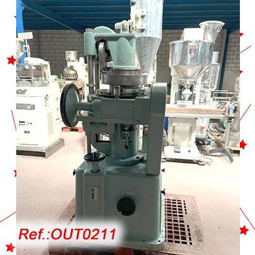 Used MÁQUINA DE COMPRIMIR ROTATIVA "BONALS" MODELO "BR-16" DE DIECISEÍS ESTACIONES CON PUNZÓN EUROPEO TIPO "D"