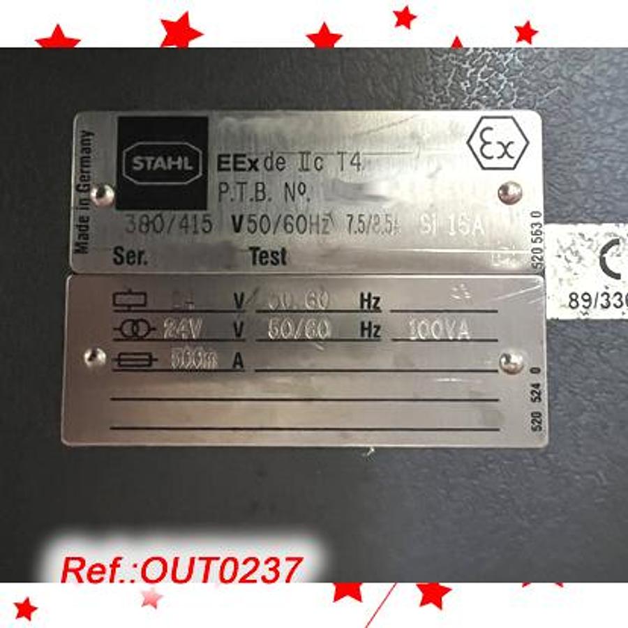 Used TAMIZADORA ANTIDEFLAGRANTE “QUADRO COMIL” MODELO “U-30” DE ACERO INOXIDABLE CON MOTOR ANTIDEFALGRANTE EX