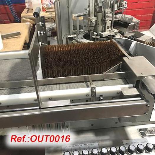 Usat OMPLIDORA TANCADORA D´AMPOLLES “BAÜSCH + STRÖBEL” AFV-4005 AMB UN FORMAT D´AMPOLLES DE 2ml