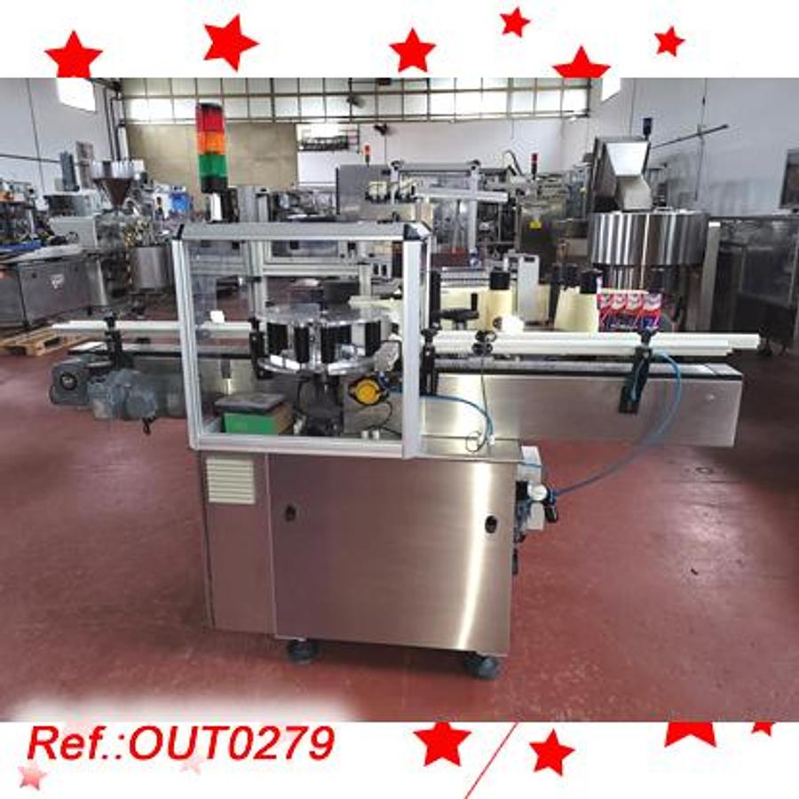Used ETIQUETADORA “GERMARK – ROTORING” AUTOADHESIVA PARA ETIQUETADO DE ENVASES CILÍNDRICOS