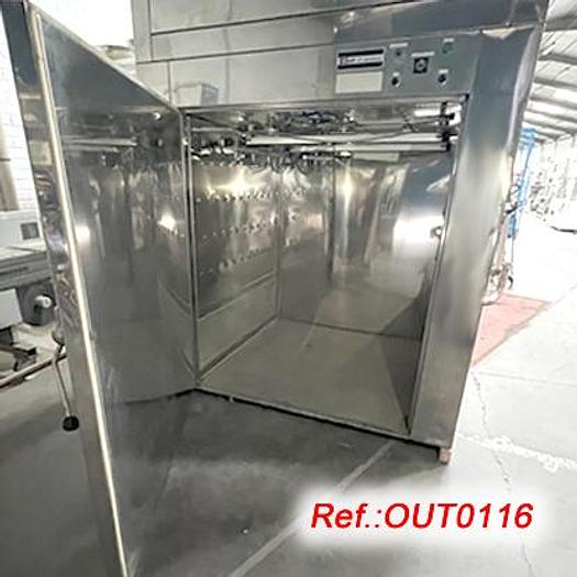 Used "GLATT LABORTECNIC" STAINLESS STEEL CABIN FOR AIR CLEANING OF PALLETS