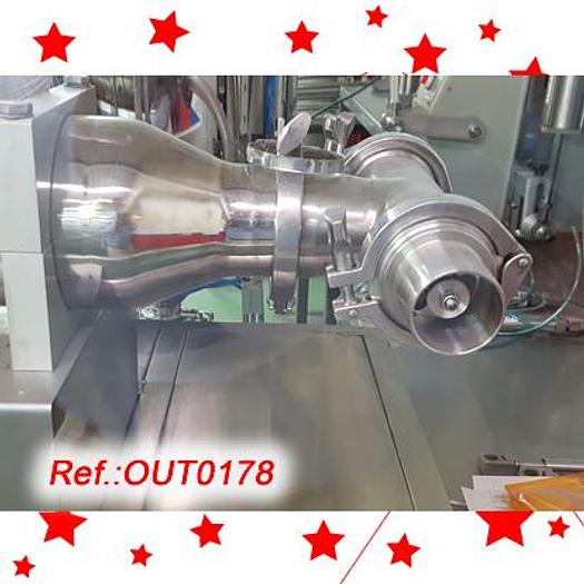 Used LLENADORA SEMIAUTOMÁTICA CON EL PISTÓN DE CINCO LITROS Y MEDIO Y DE RANGO DE DOSIFICADO DE 250ml A 5,5 LITROS APROX. CON BOQUILLA ANTIGOTEO