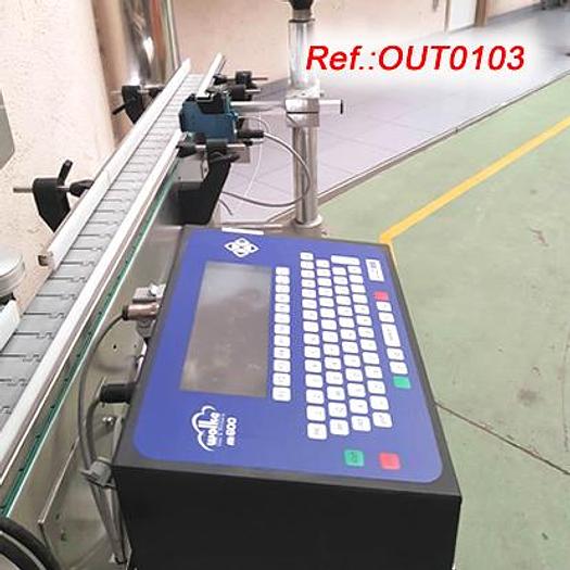 Used "WOLKE" m600 BATCH MARKING LINE MOUNTED ON HINGE TRANSPORT BELT