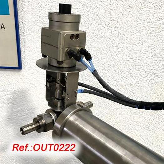 Used LLENADORA NEUMÁTICA SEMIAUTOMÁTICA DE LÍQUIDOS - CREMAS CON PISTÓN DE ACERO INOXIDABLE Y BOQUILLA DE LLENADO (RANGO DE DOSIFICACIÓN DE 150ml A 1.000ml)
