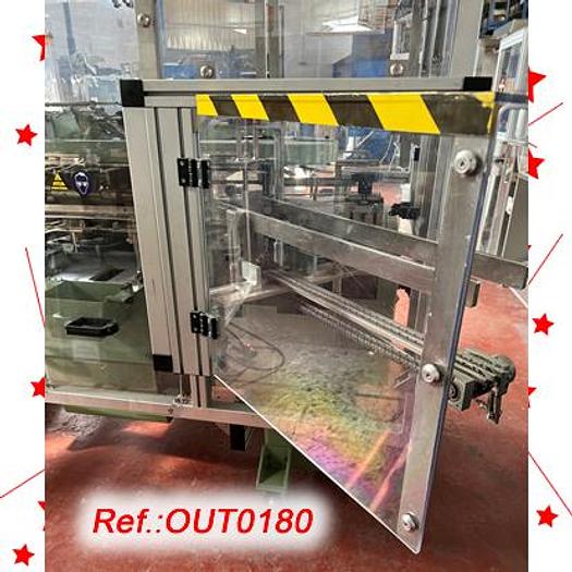 Used ESTUCHADORA VERTICAL – UNIVERSAL “CAM” AV-65 DE ENCASTRE CON INTRODUCTOR DE PROSPECTOS YA PLEGADOS, LOTEADOR POR PRESIÓN Y DOS FORMATOS