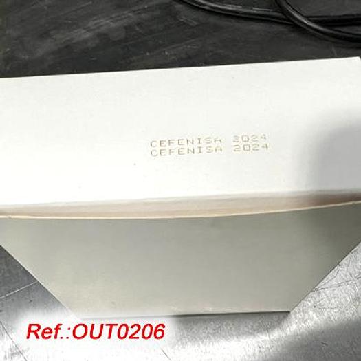 Used EQUIPO LOTEDOR MARCADOR LÁSER "MARKEM" MODELO "SMARTLASE-130" MONTADO EN UNA BANCADA CON SOBREMESA CON CINTA DE LONA Y ASPIRADOR "MARKEM" MODELO "ES-400i"