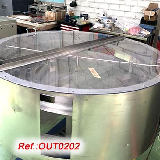 Used PLATO PULMÓN DE ACERO INOXIDABLE “ANTONIO MENGÍBAR” DE DIÁMETRO 1.200mm CON VARIADOR DE VELOCIDAD MECÁNICO