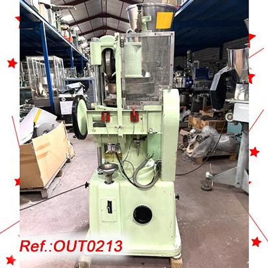 Used MÁQUINA DE COMPRIMIR ROTATIVA "BONALS" MODELO "BR-16" DE DIECISEÍS ESTACIONES CON PUNZÓN EUROPEO TIPO "B"